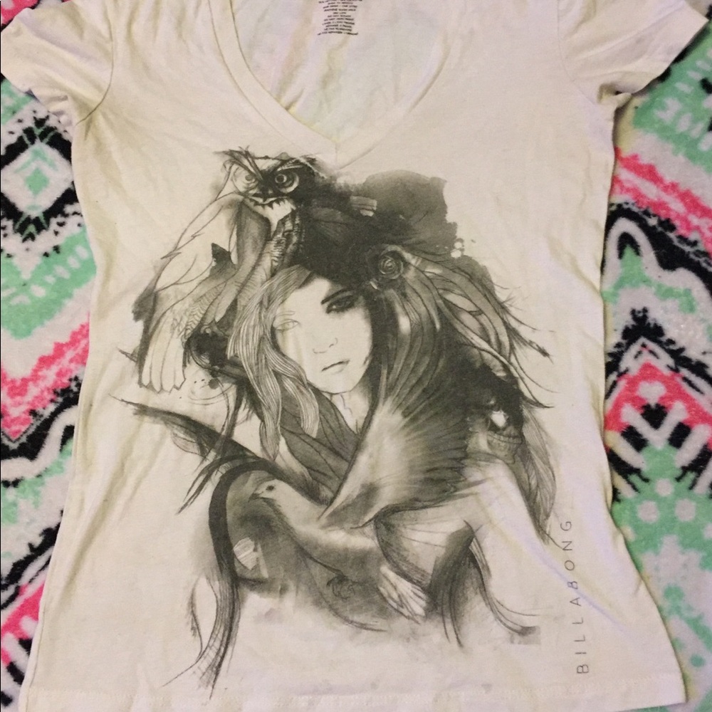 White T-shirt with design (M)